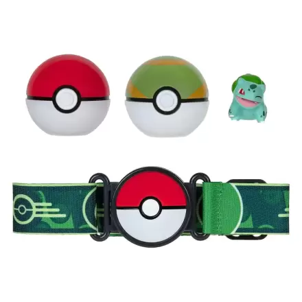 Pokémon Clip'n'Go Poké Ball Belt Set Poké Ball, Nest Ball & Bulbasaur product photo