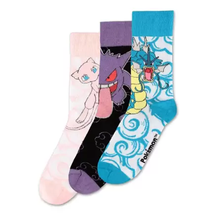 Pokémon Socks 3-Pack Crew 39-42 termékfotója