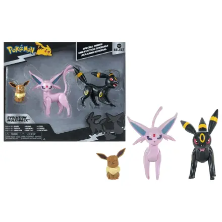 Pokémon Eevee, Espeon & Umbreon Multipack Special Finish figure set product photo