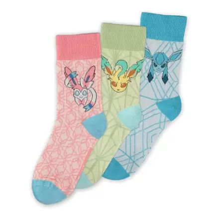 Pokémon Socks 3-Pack Eevee Evolution 3.0 35-38 termékfotója