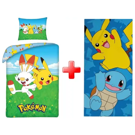 Pokémon Field Duvet Cover and Towel Set product photo
