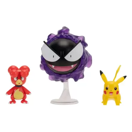 Pokémon First Partner Battle Figure Set Figure 3-Pack Magby, Pikachu & Gastly product photo