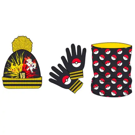 Pokemon snood, hat and gloves set termékfotója