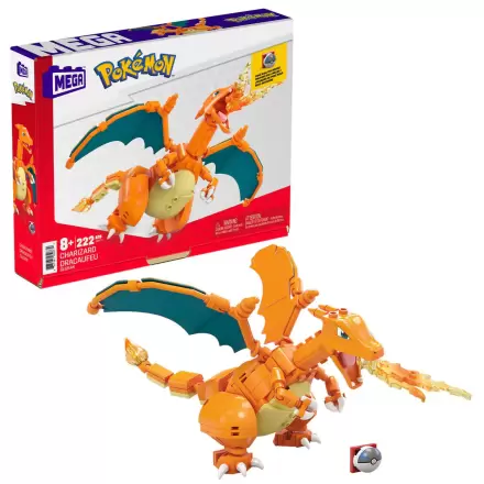 Pokémon Mega Construx Wonder Builders Construction Set Charizard 10 cm termékfotója