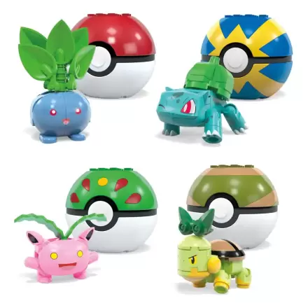 Pokémon MEGA Construction Set Grass-Type Trainer Team Building Toy Kit termékfotója