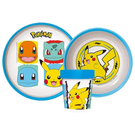 Pokémon Original Team Non-slip Dinnerware Set, Micro Plastic Set product photo