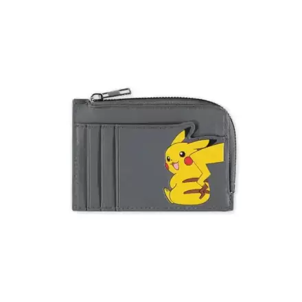 Pokémon Card Wallet Pikachu Gray product photo