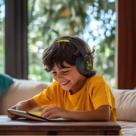 Pokemon Pikachu wireless LED headphones product photo