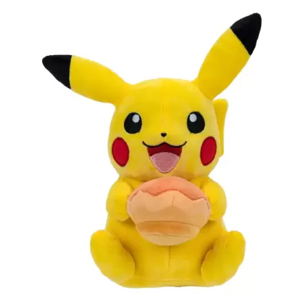 Pokémon Plush Figure Pikachu with Pecha Poké Puff (Orange) Accy 20 cm termékfotója