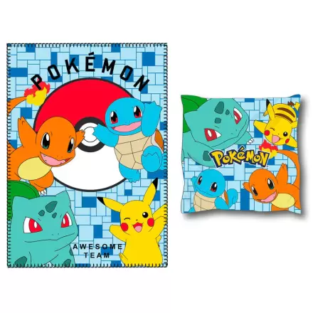 Pokemon polar blanket + cushion set termékfotója