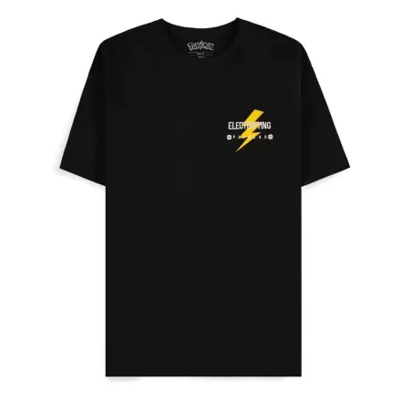 Pokemon T-Shirt Black Pikachu Electrifying Line-art termékfotója
