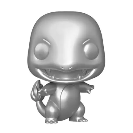 Pokemon POP! Games Vinyl Figure Charmander Silver 25th Anniversary Special Edition 9 cm product photo