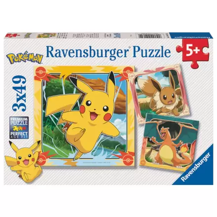 Pokemon puzzle 3x39pcs product photo