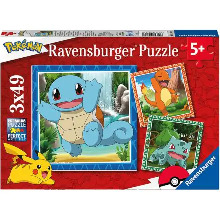 Pokemon puzzle 3x49pcs product photo