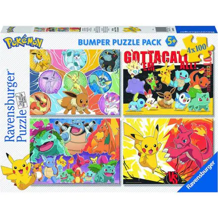 Pokemon puzzle 4x100pcs product photo