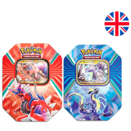 English Pokemon Scarlet and Purple 2 Trading Card Game tin termékfotója