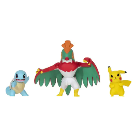 Pokémon Select Battle Figure Pikachu, Squirtle, Hawlucha 7,5 cm product photo