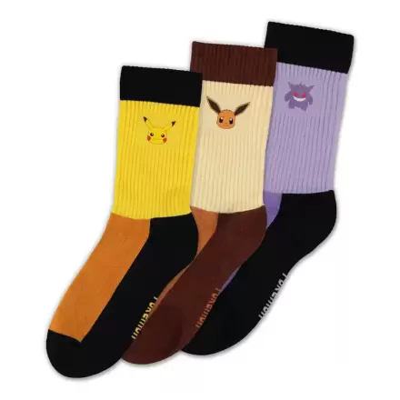 Pokémon Socks 3-Pack Starter Pokémon 35-38 termékfotója