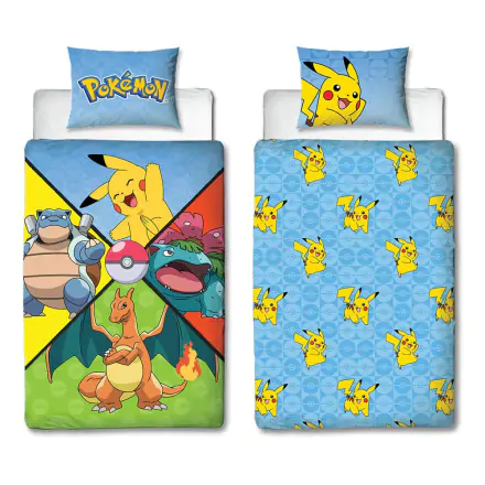 Pokemon Duvet Set Starter Pokemon135 x 200 cm / 80 x 80 cm product photo