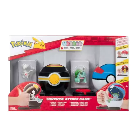 Pokémon Surprise Attack Game Togetic & Luxury Ball vs. Bulbasaur #4 & Great Ball product photo