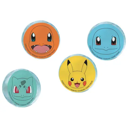 Pokémon Thunder rubber ball, 4-pack product photo