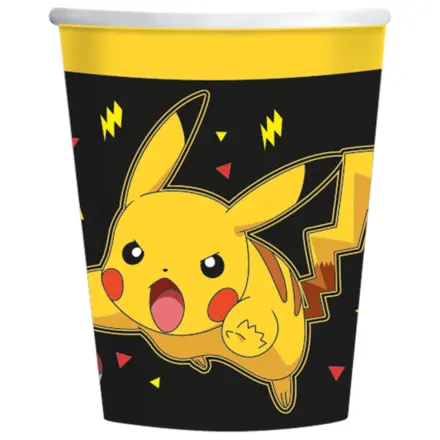 Pokémon Yellow Thunder Paper Cups 8 pcs 237 ml product photo