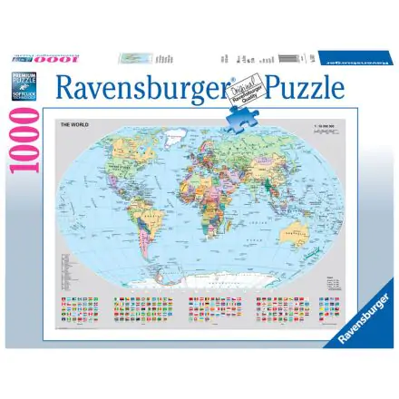 Political World Map puzzle 1000pcs product photo