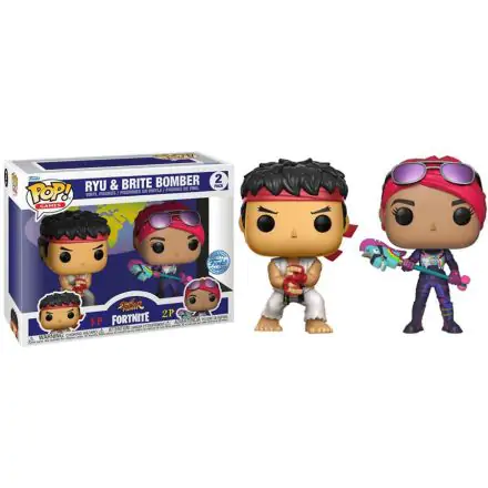 Fortnite POP! Games Vinyl Figures 2-Pack Ryu & Brite Bomber 5 cm product photo