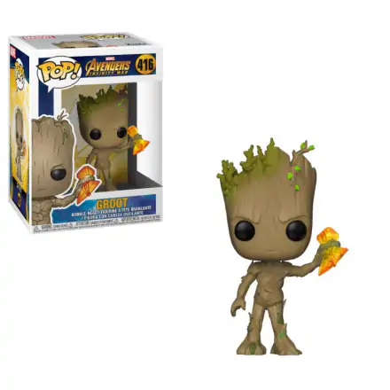 Avengers Infinity War POP! Movies Vinyl Figure Groot with Stormbreaker 9 cm termékfotója