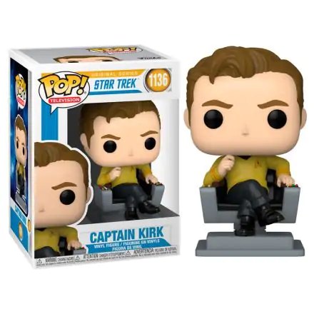Star Trek: The Original Series POP! TV Vinyl Figure Cap Kirk in Chair 9 cm product photo