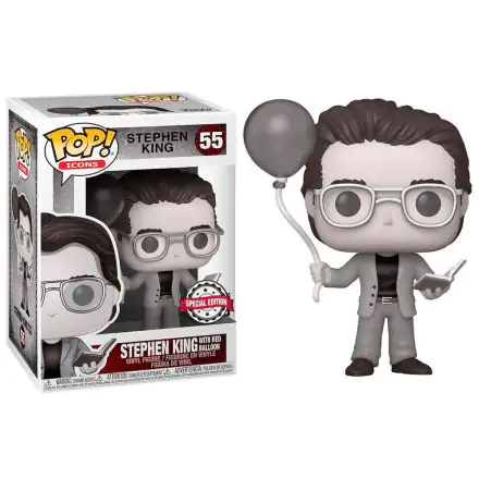 POP figure Stephen King with Red Balloon Black and White Exclusive product photo