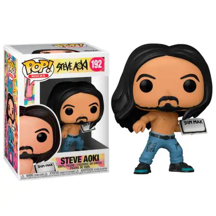 Steve Aoki POP! Rocks Vinyl Figure Steve Aoki w/Cake 9 cm product photo