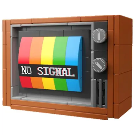 POP Series Construction Kit 1970 Colour Television 132pc product photo