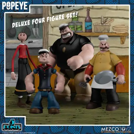Popeye 5 Points Action Figures Deluxe Box Set 9 cm product photo