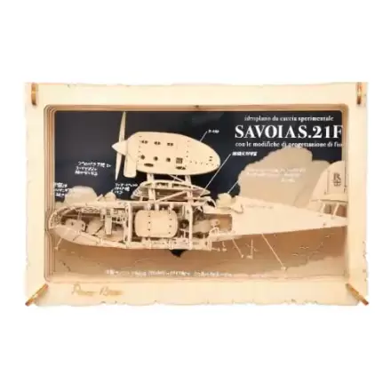 Porco Rosso Paper Model Kit Paper Theater Wood Style Savoia product photo