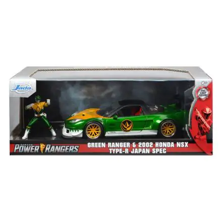 Power Rangers Hollywood Rides Diecast Model 1/24 2002 Honda NSX Type-R Japan Spec with Figure product photo