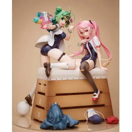 Poyoyon Rock Artwork Collection PVC Statue 1/5.5 Midori & Pink Sukumizu 28 cm termékfotója