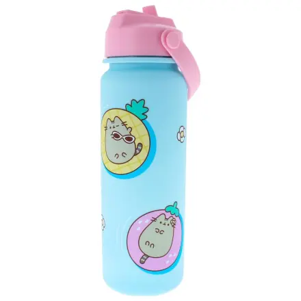 Pusheen Water Bottle Flip Top By The Pool Blue product photo