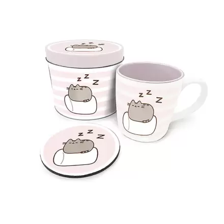 Pusheen Gift mug + coaster termékfotója