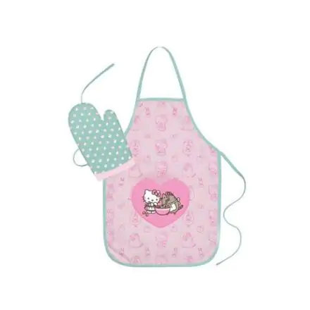 Pusheen Apron & Oven Glove Set Hello Kitty product photo
