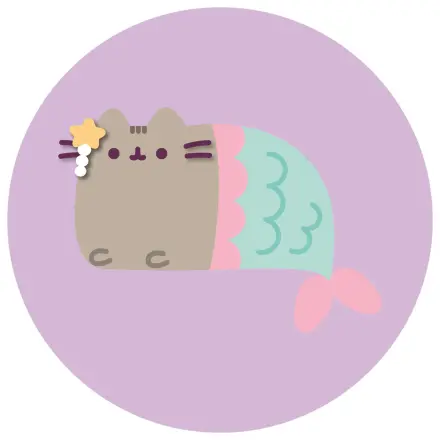 Pusheen Mermaid shaped pillow, decorative pillow product photo