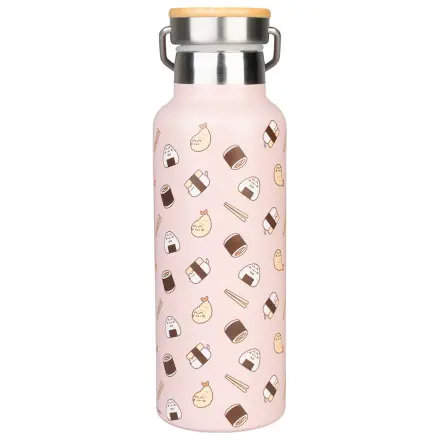 Pusheen Sushi Roll metallic bottle product photo