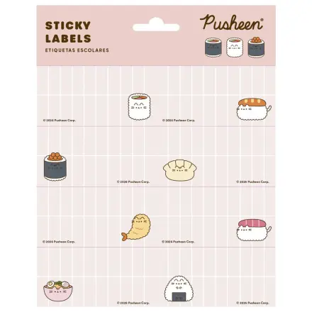 Pusheen Sushi Roll adhesive labels product photo