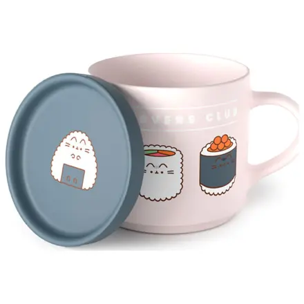 Pusheen the Cat Sushi Lover mug & coaster lid set product photo
