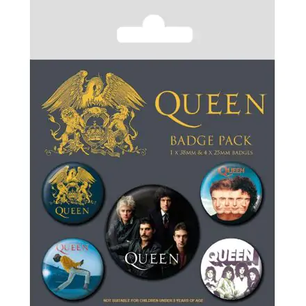 Queen Pin-Back Buttons 5-Pack Classic termékfotója