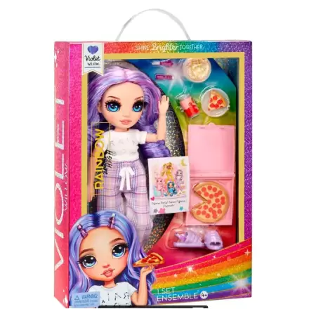 Rainbow High pyjama party Violet doll 22cm termékfotója