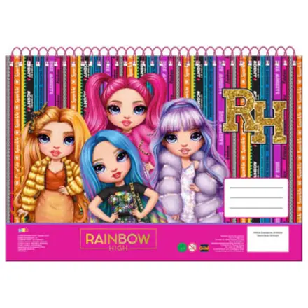 Rainbow High A/4 Spiral Sketchbook, 30 sheets product photo