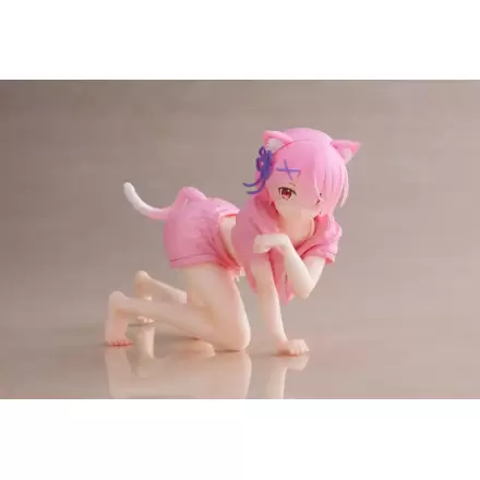Re:Zero Precious PVC Statue Desktop Cute Figure Ram Cat Roomwear Ver. 13 cm product photo