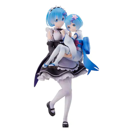 Re:Zero Starting Life in Another World PVC Statue 1/7 Rem & Childhood Rem 23 cm termékfotója