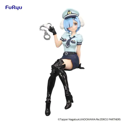 Re:Zero Starting Life in Another World Noodle Stopper  PVC Statue Rem Police Officer Cap with Dog Ears 14 cm termékfotója